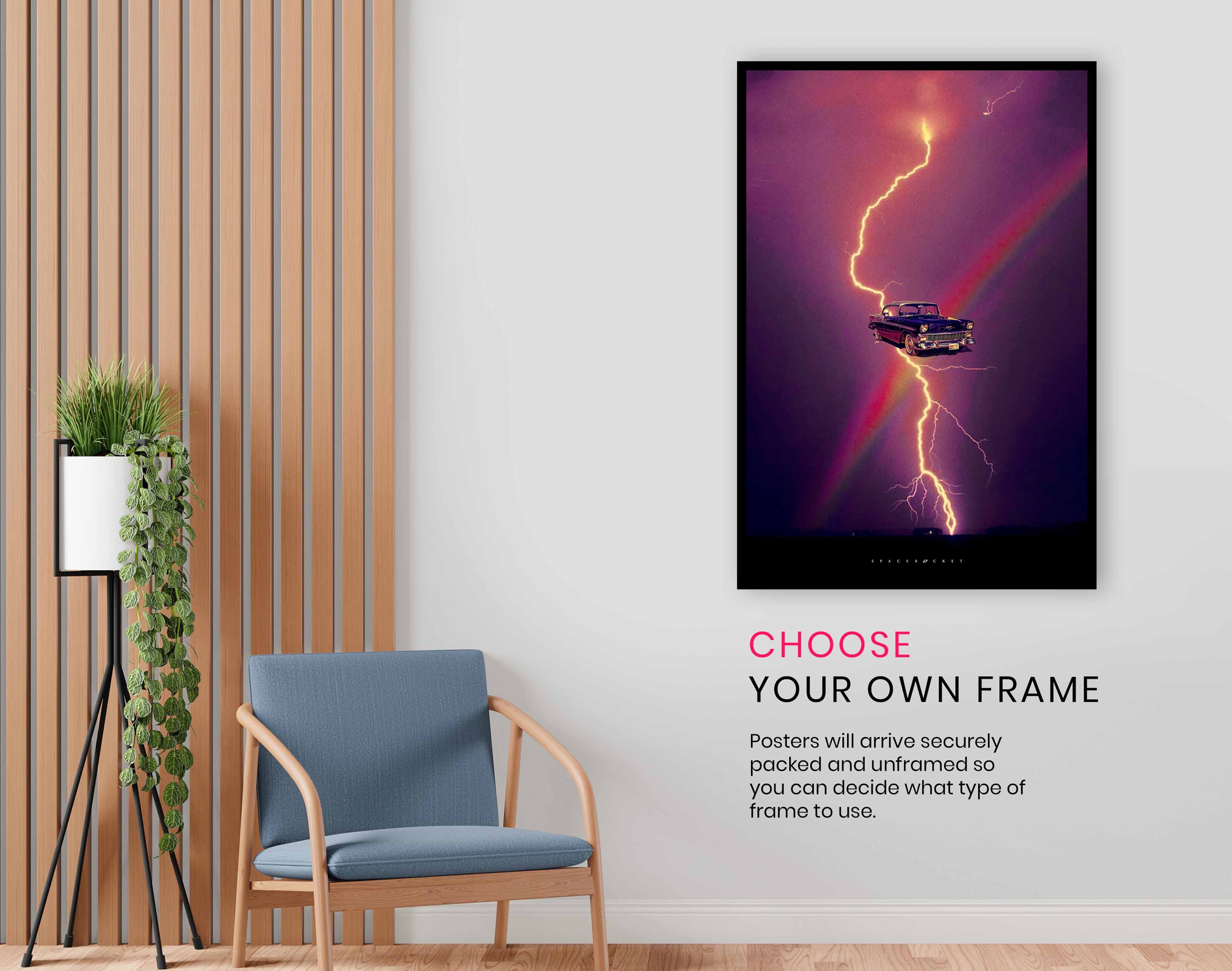 Electric Lightning, Pictures for Home Walls, Bedroom, Living Room & Bathroom Decor