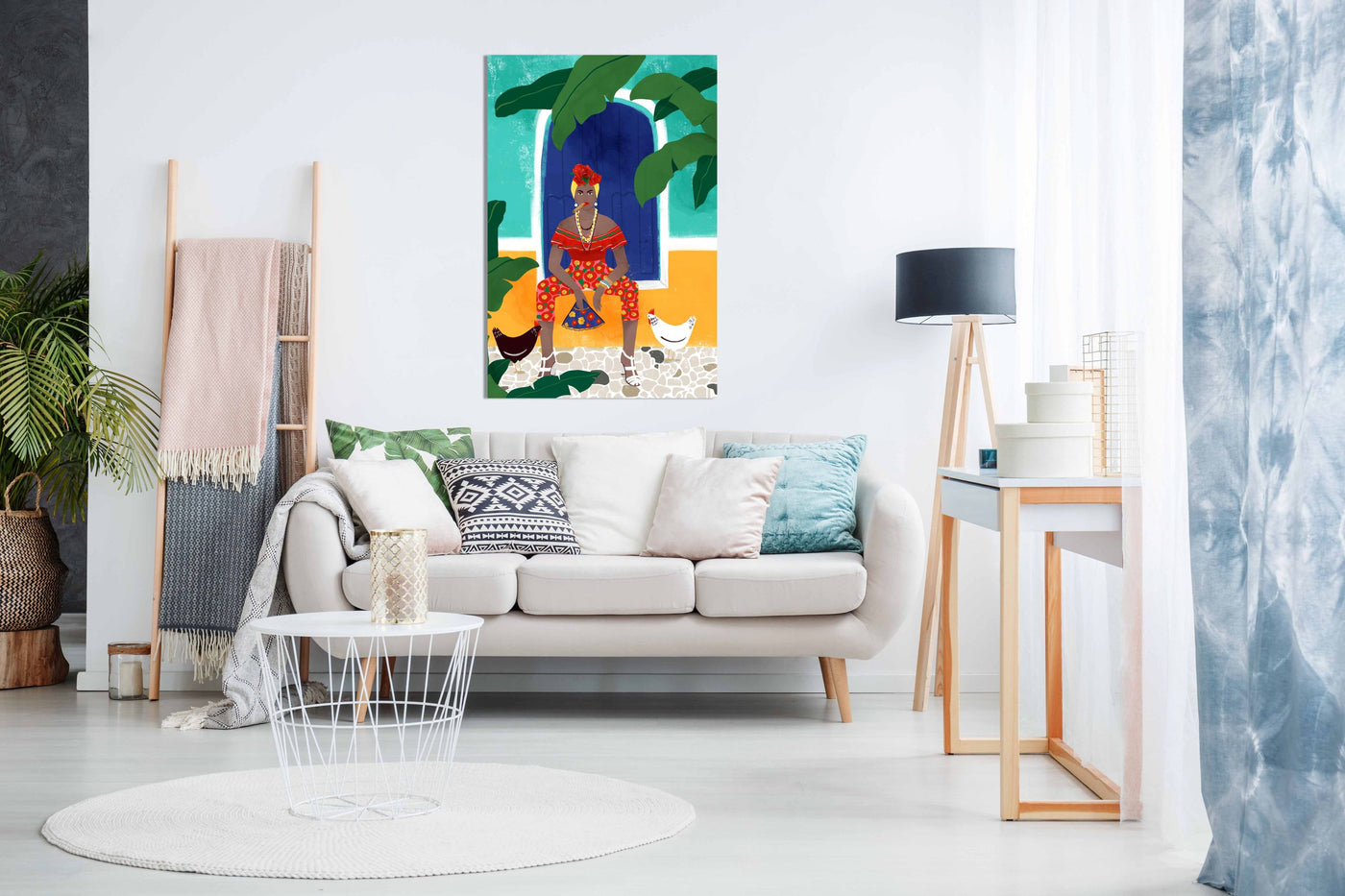Femm au cigare, Pictures for Home Walls, Bedroom, Living Room & Bathroom Decor