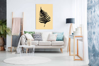 Fern 02 Yellow, Pictures for Home Walls, Bedroom, Living Room & Bathroom Decor