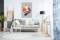 Fire Mineral | Citrite ,Pictures for Home Walls, Bedroom, Living Room & Bathroom Decor