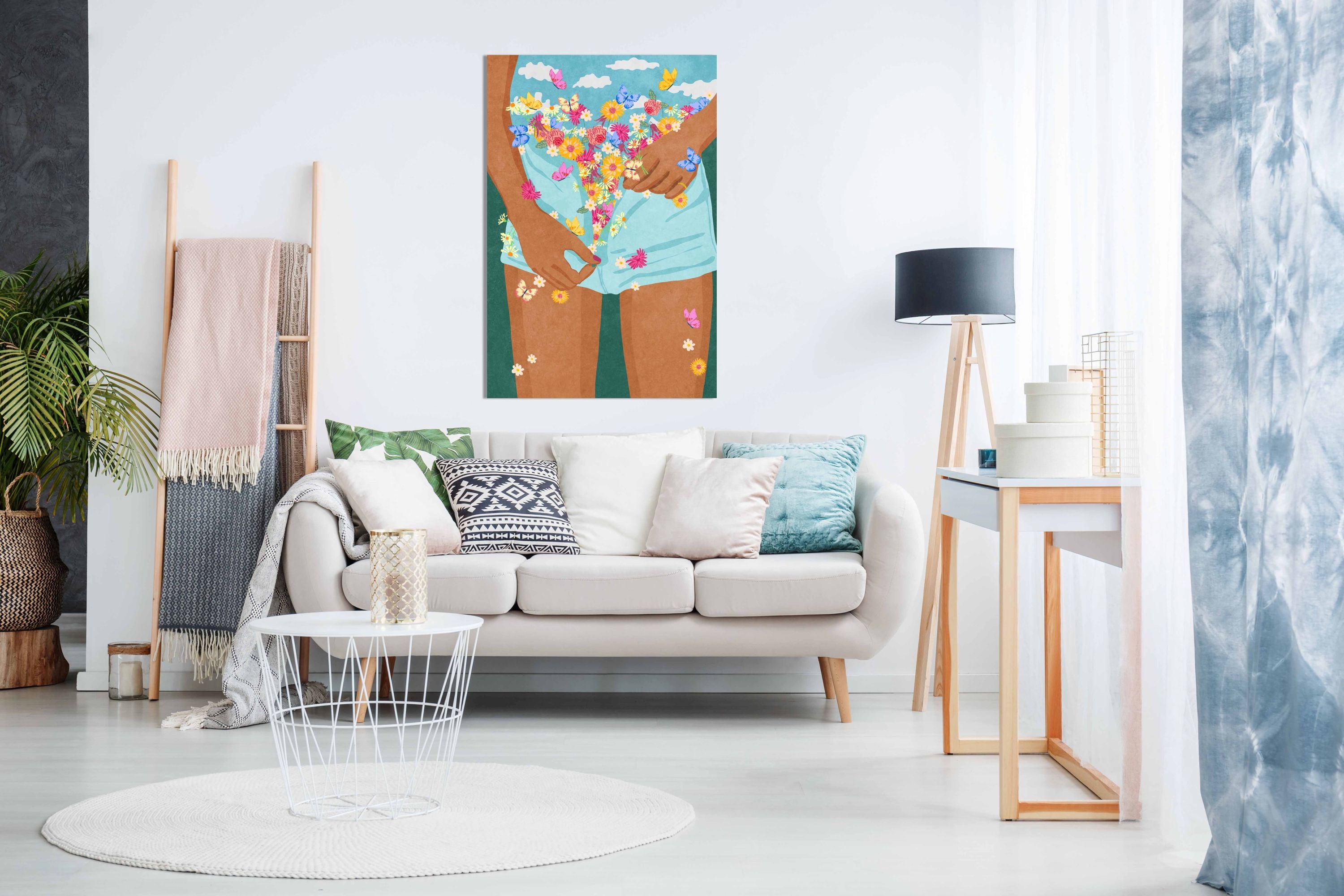 Flower Mood, Pictures for Home Walls, Bedroom, Living Room & Bathroom Decor