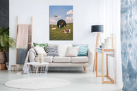 Flying Cows, Pictures for Home Walls, Bedroom, Living Room & Bathroom Decor