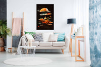 Flying Saucers, Pictures for Home Walls, Bedroom, Living Room & Bathroom Decor