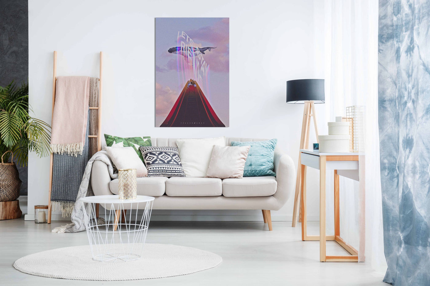 Flying Whale 2, Pictures for Home Walls, Bedroom, Living Room & Bathroom Decor