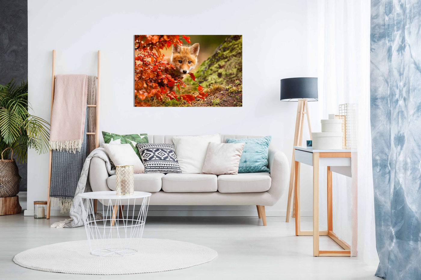 Fox Canvas Print, Pictures for Home Walls, Bedroom, Living Room & Bathroom Decor