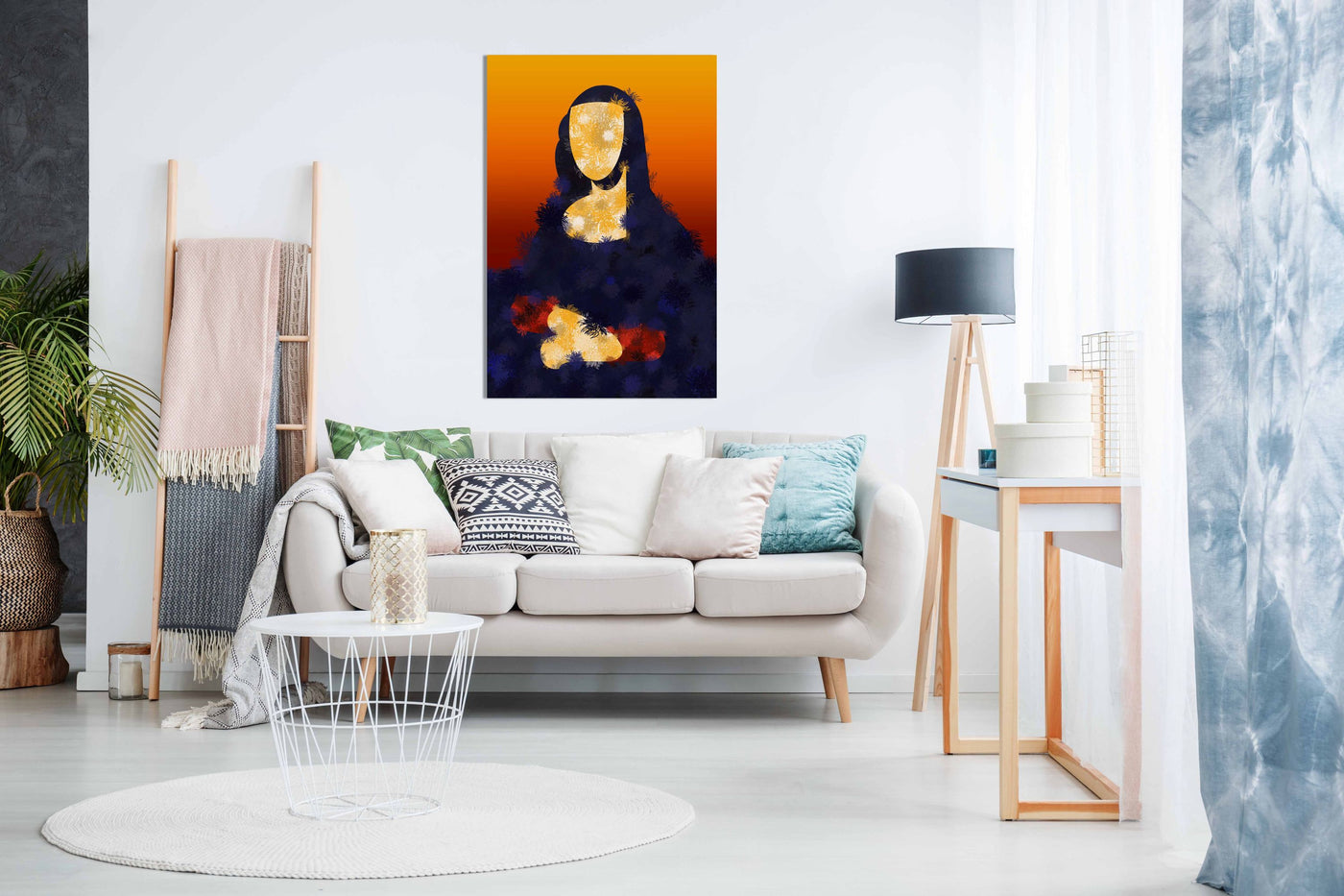 Furry Mona, Pictures for Home Walls, Bedroom, Living Room & Bathroom Decor