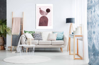Geometrical Shapes Purple, Pictures for Home Walls, Bedroom, Living Room & Bathroom Decor