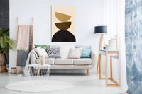 Geometrical Yellow, Pictures for Home Walls, Bedroom, Living Room & Bathroom Decor