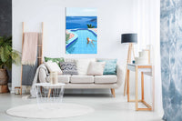 Girl in Pool, Pictures for Home Walls, Bedroom, Living Room & Bathroom Decor