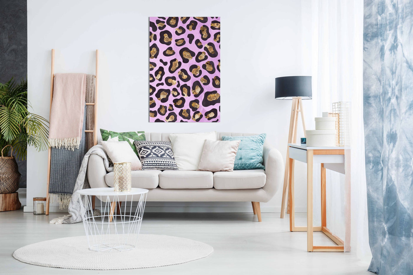 Gold leopard print pink, Pictures for Home Walls, Bedroom, Living Room & Bathroom Decor