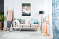 Group Of Egrets, Pictures for Home Walls, Bedroom, Living Room & Bathroom Decor