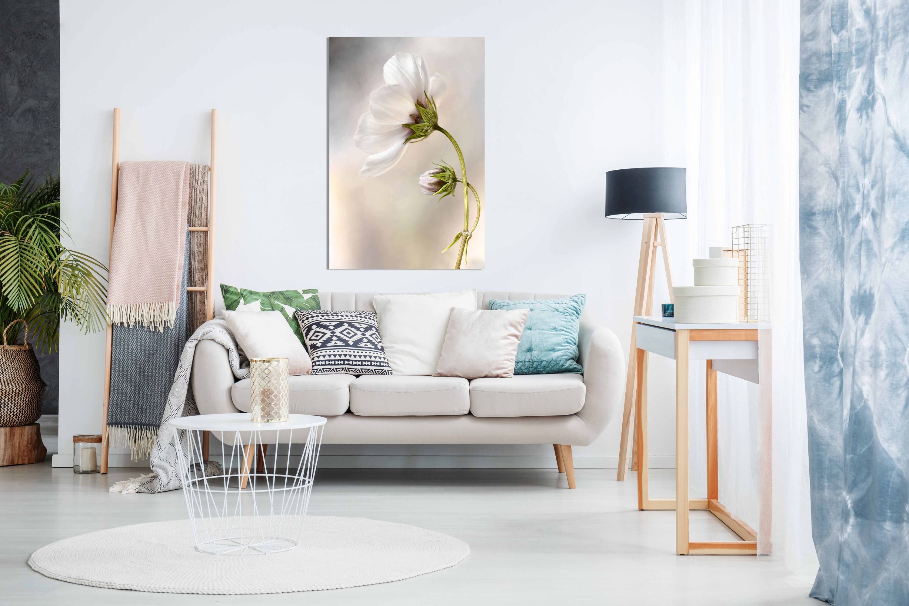 Happy Place Canvas Print, Pictures for Home Walls, Bedroom, Living Room & Bathroom Decor