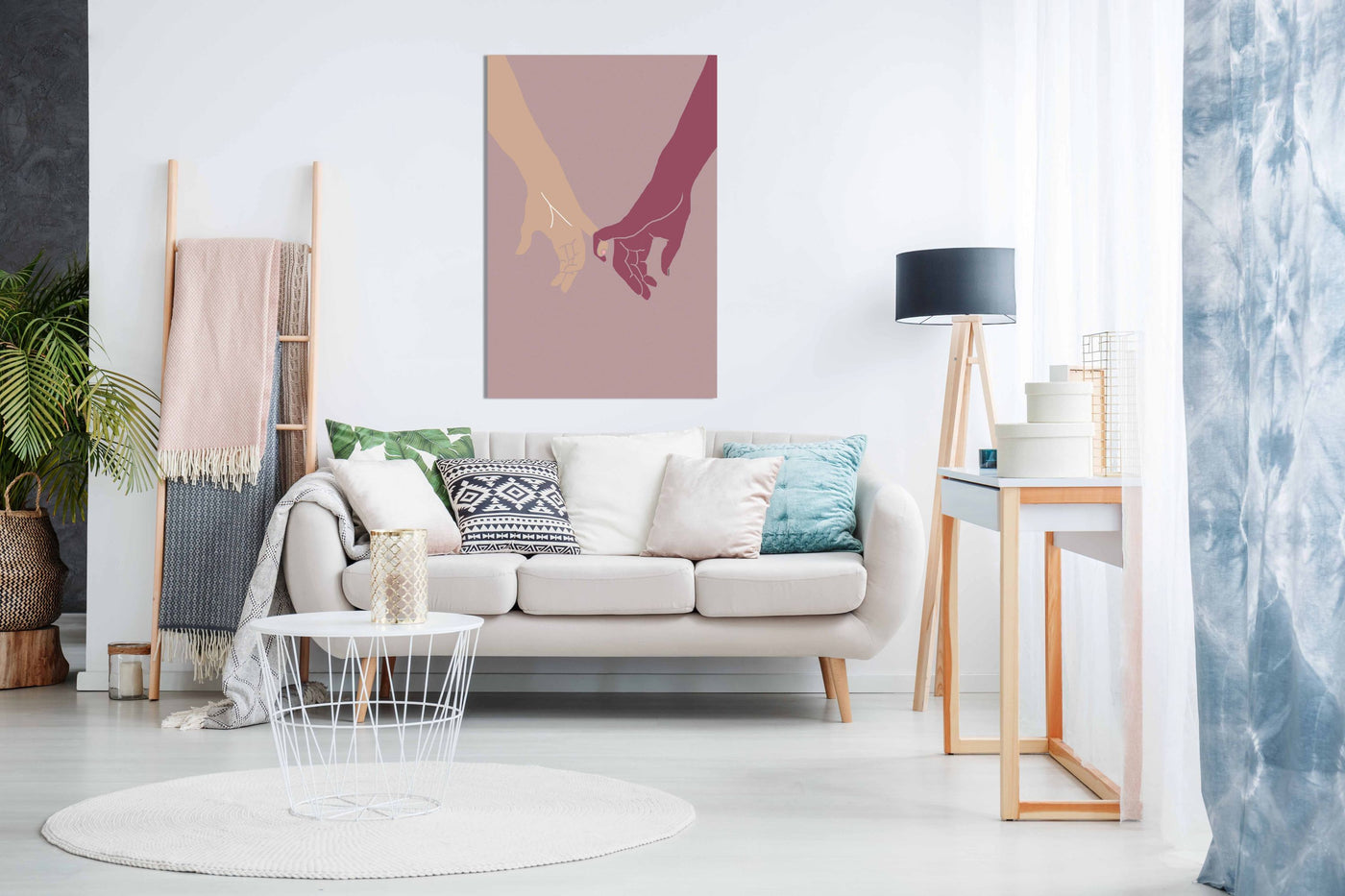 Holding Hands, Pictures for Home Walls, Bedroom, Living Room & Bathroom Decor