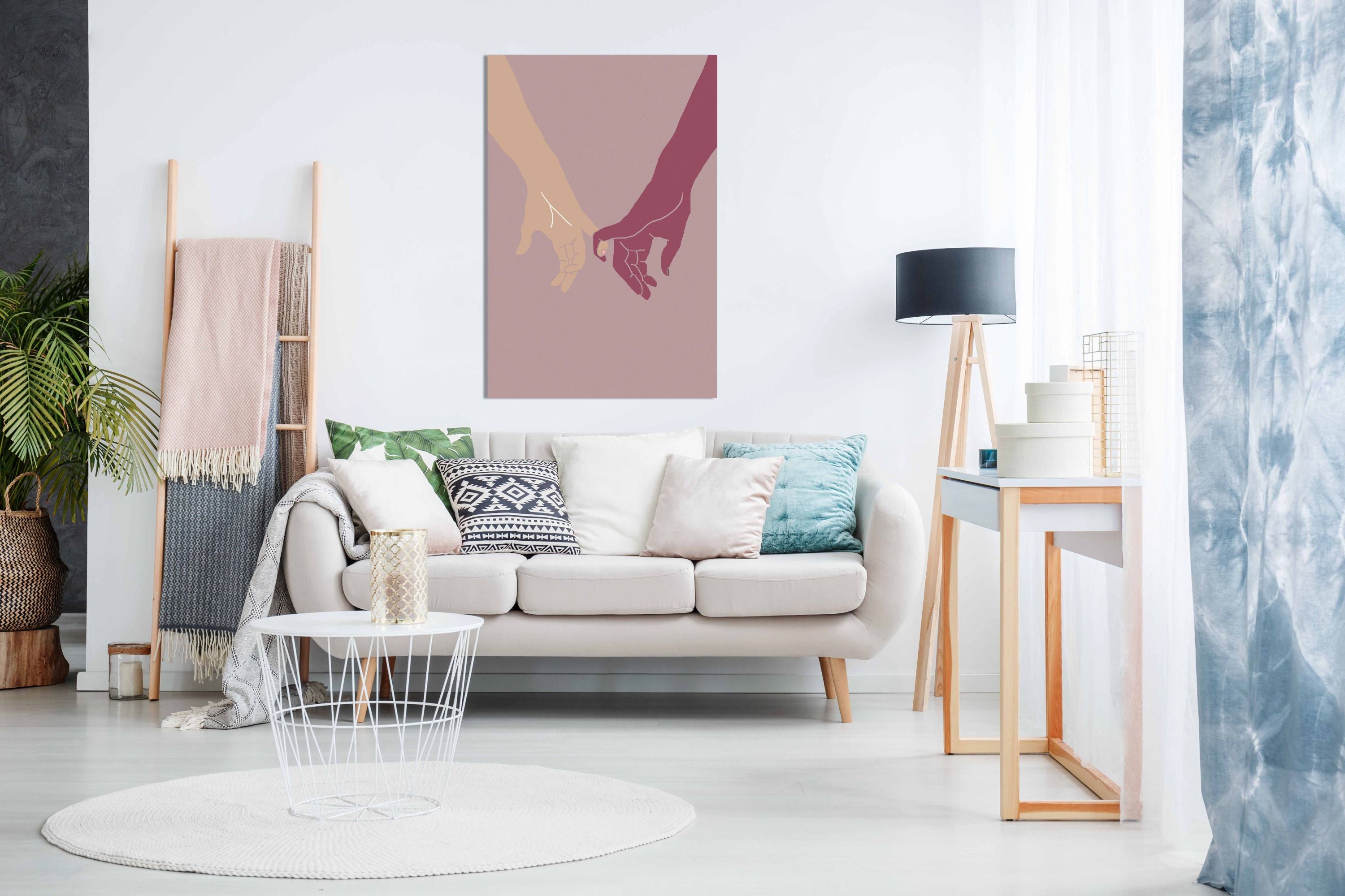 Holding Hands, Pictures for Home Walls, Bedroom, Living Room & Bathroom Decor