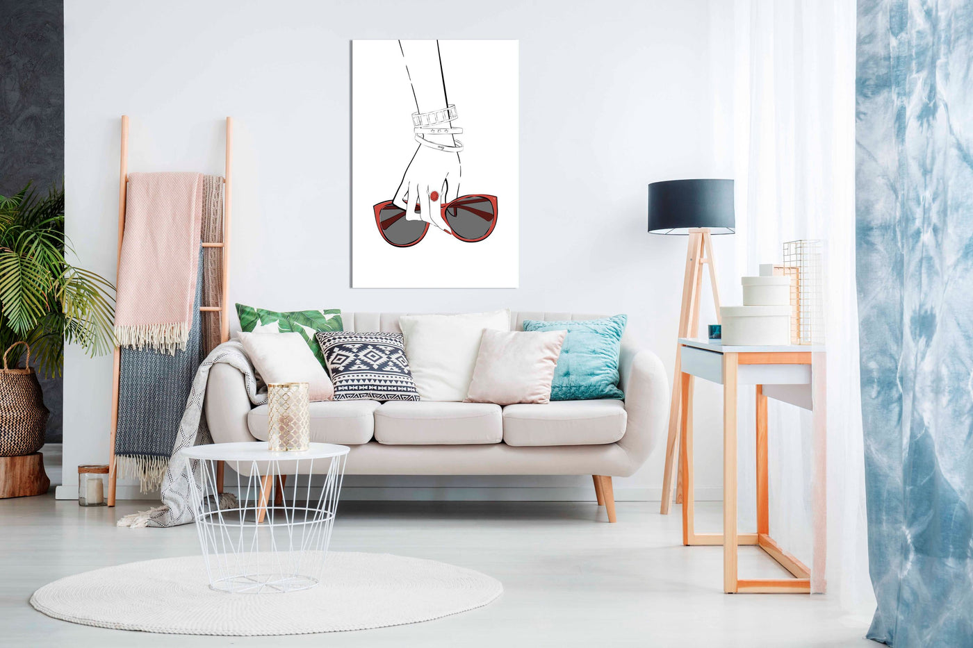 Holding Sunglasses, Pictures for Home Walls, Bedroom, Living Room & Bathroom Decor