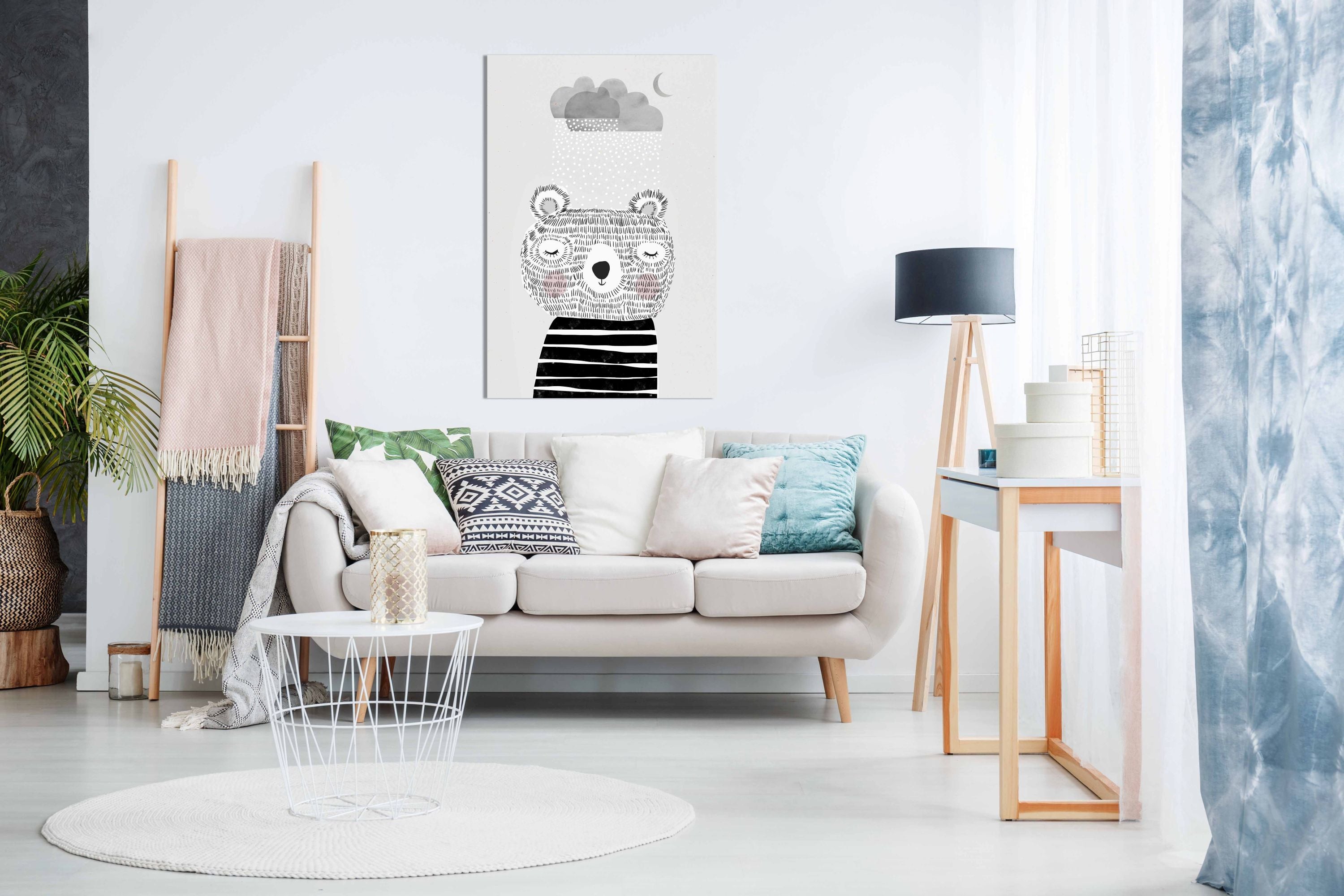 I Love Snow Canvas Print, Pictures for Home Walls, Bedroom, Living Room & Bathroom Decor