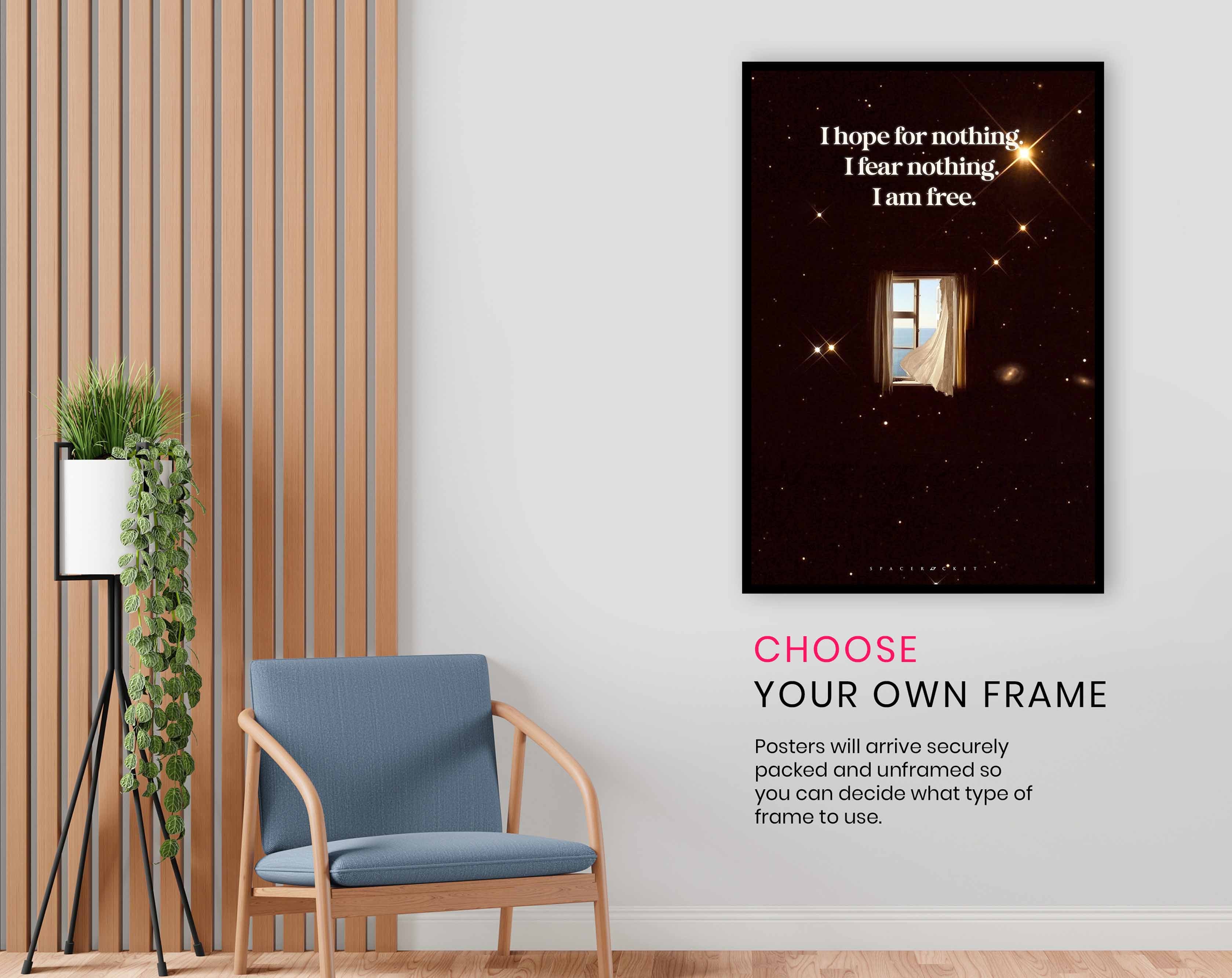 I Hope for Nothing, Pictures for Home Walls, Bedroom, Living Room & Bathroom Decor