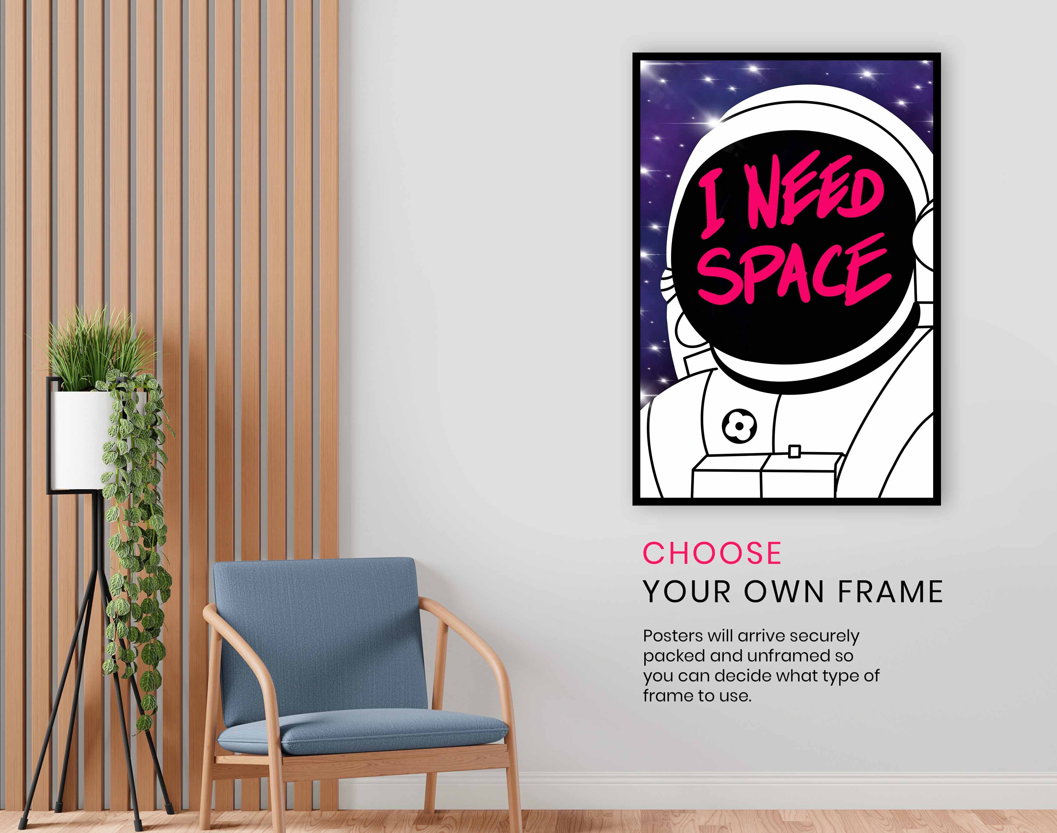 I Need Space, Pictures for Home Walls, Bedroom, Living Room & Bathroom Decor