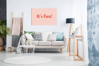 It's Fun!, Pictures for Home Walls, Bedroom, Living Room & Bathroom Decor