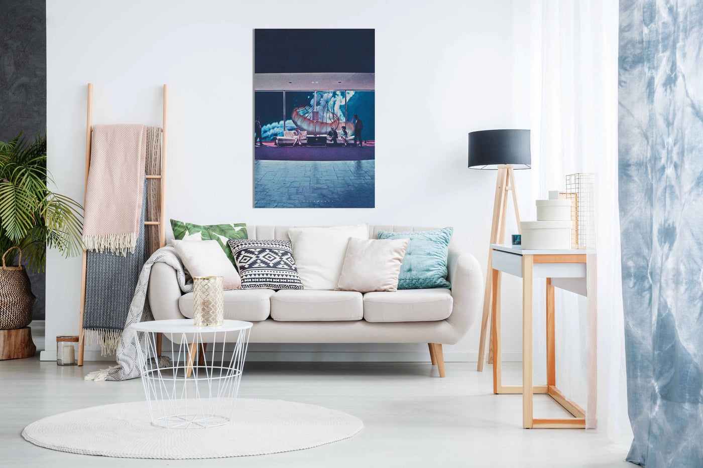 Jelly Fish Outside, Pictures for Home Walls, Bedroom, Living Room & Bathroom Decor