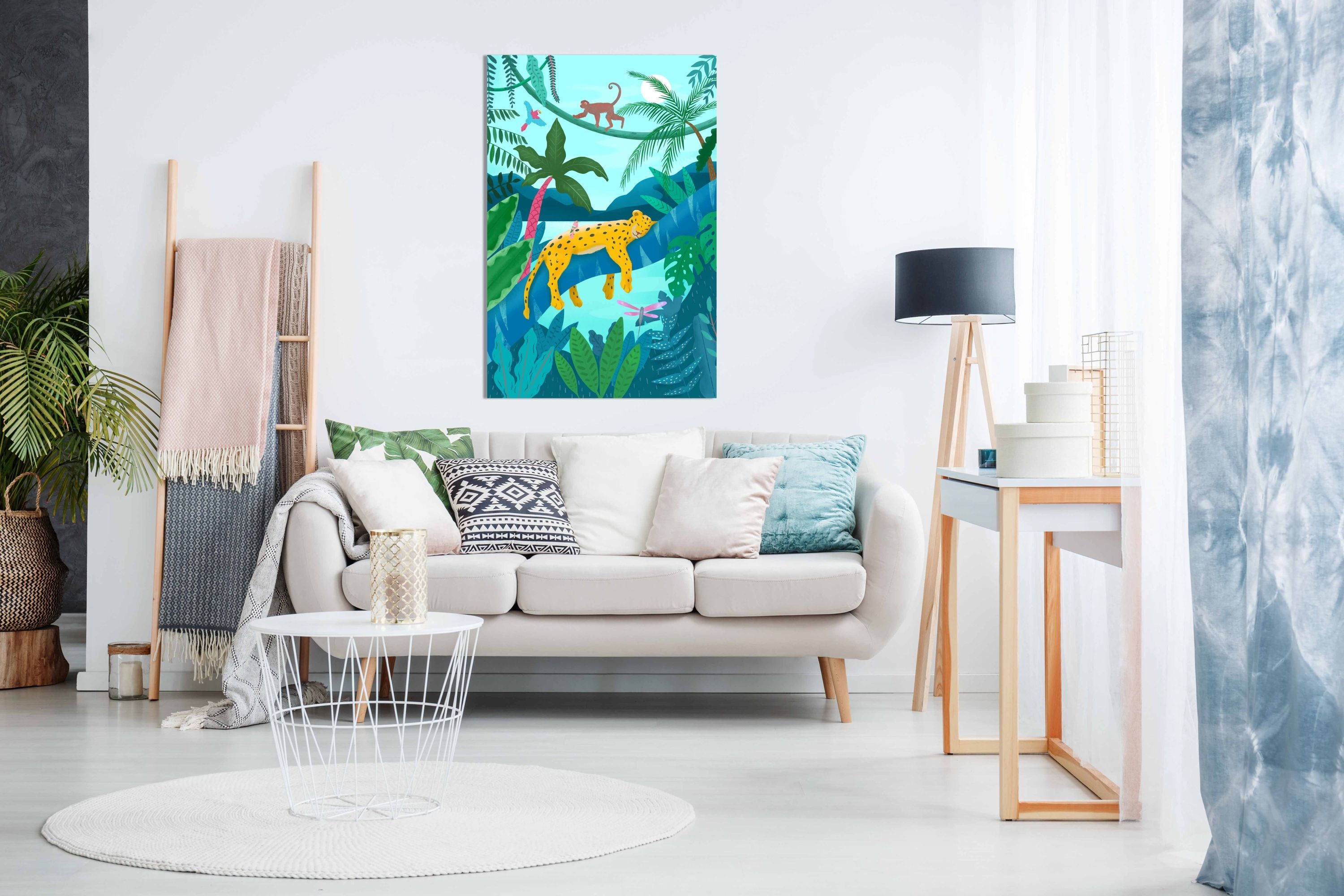 Jungle Leopard, Pictures for Home Walls, Bedroom, Living Room & Bathroom Decor