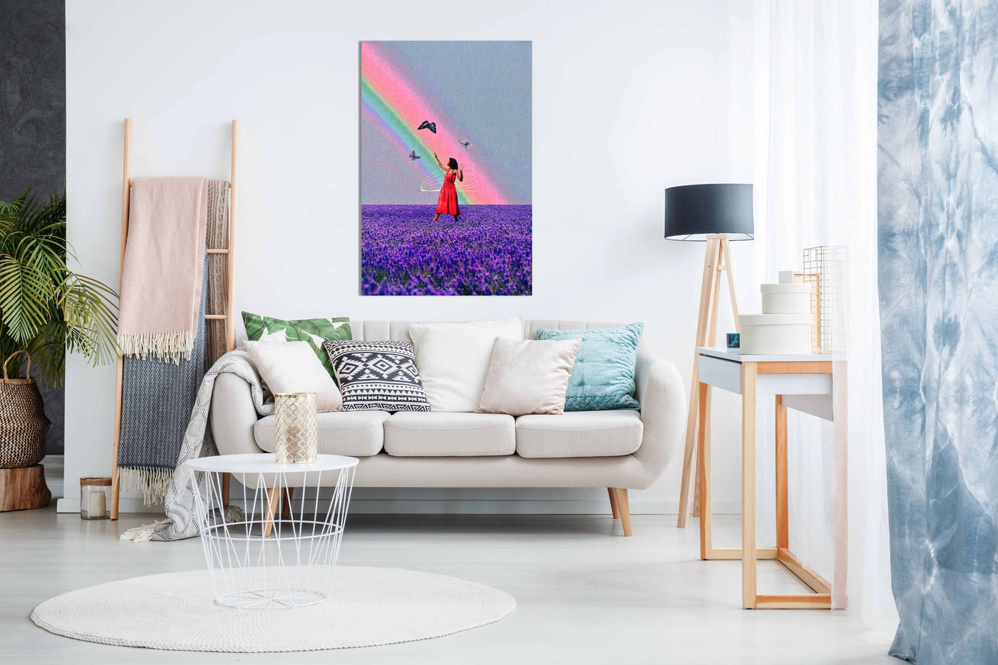 Lady in the Field, Pictures for Home Walls, Bedroom, Living Room & Bathroom Decor