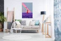 Lady in the Field, Pictures for Home Walls, Bedroom, Living Room & Bathroom Decor