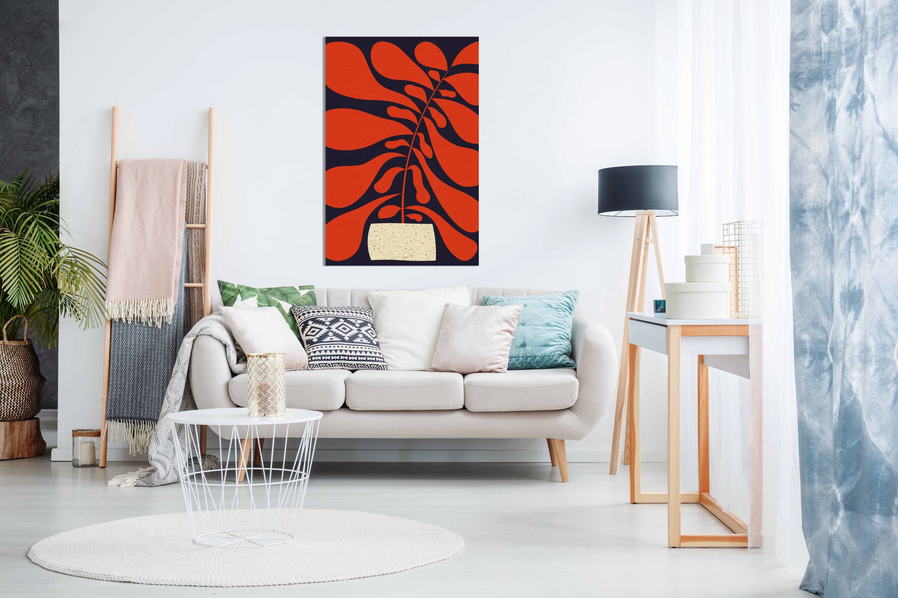 Lazy Plant #1, Pictures for Home Walls, Bedroom, Living Room & Bathroom Decor