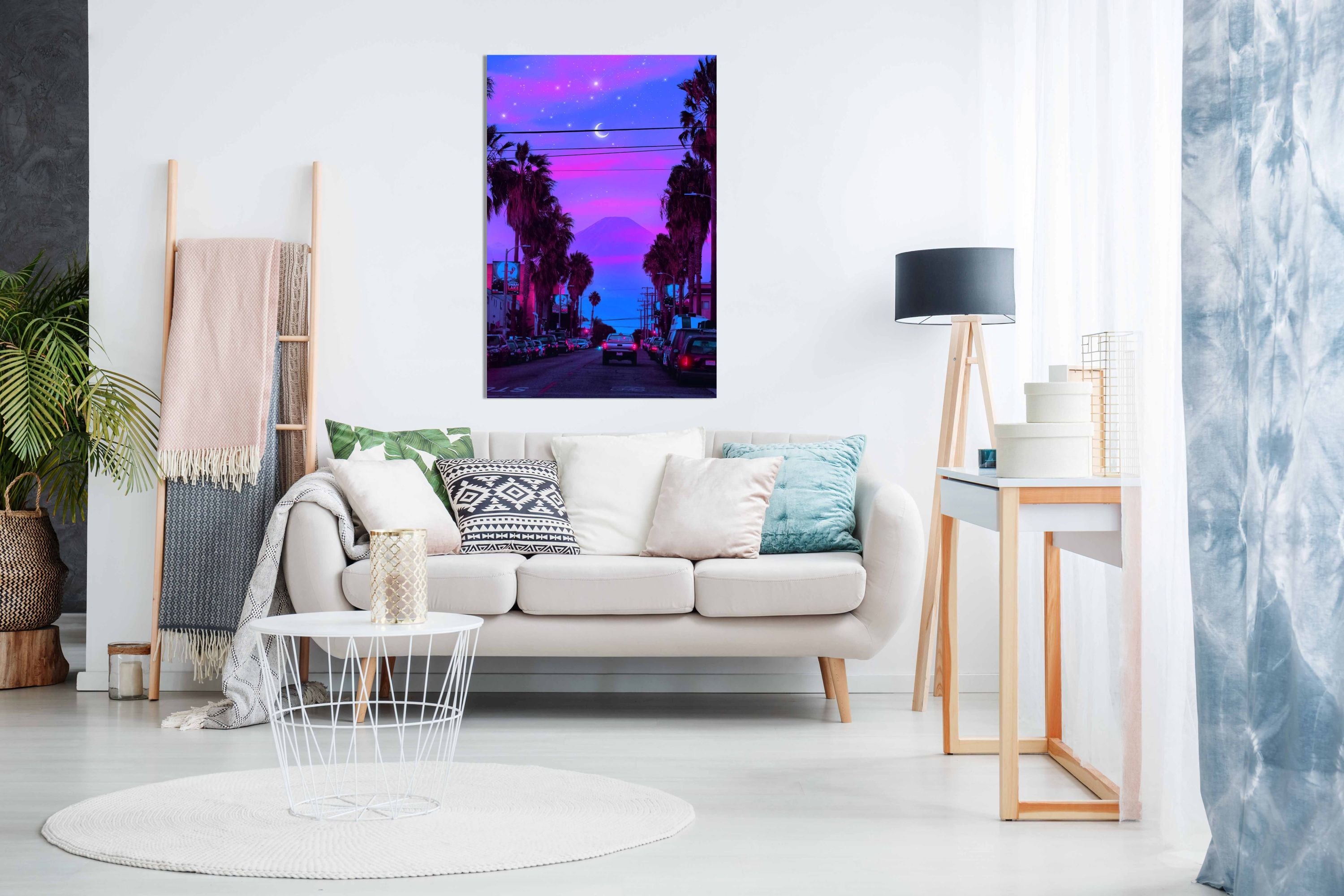Lofi Cali, Pictures for Home Walls, Bedroom, Living Room & Bathroom Decor