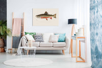 Male Brook Trout, Pictures for Home Walls, Bedroom, Living Room & Bathroom Decor