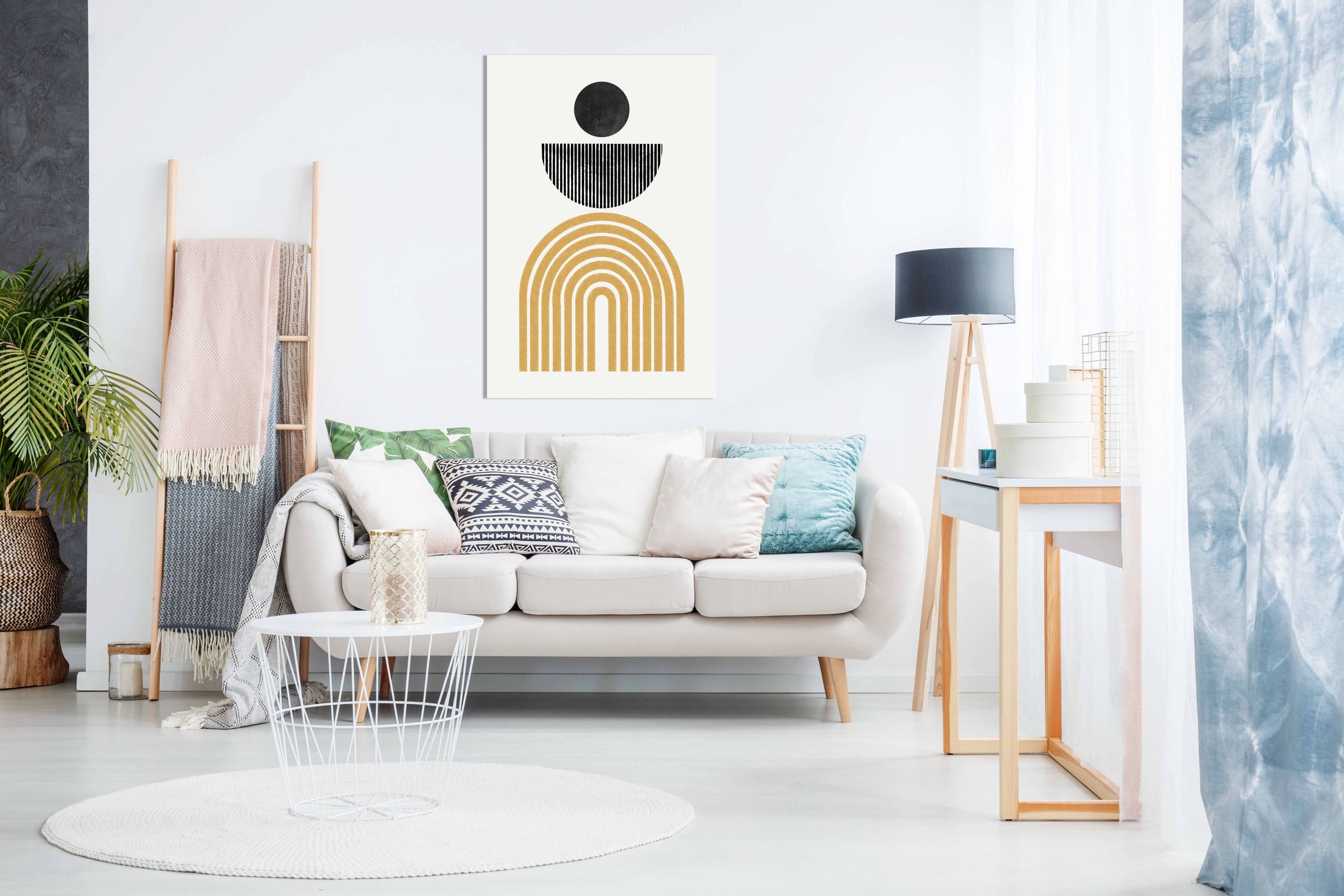 Midcentury Composition, Pictures for Home Walls, Bedroom, Living Room & Bathroom Decor