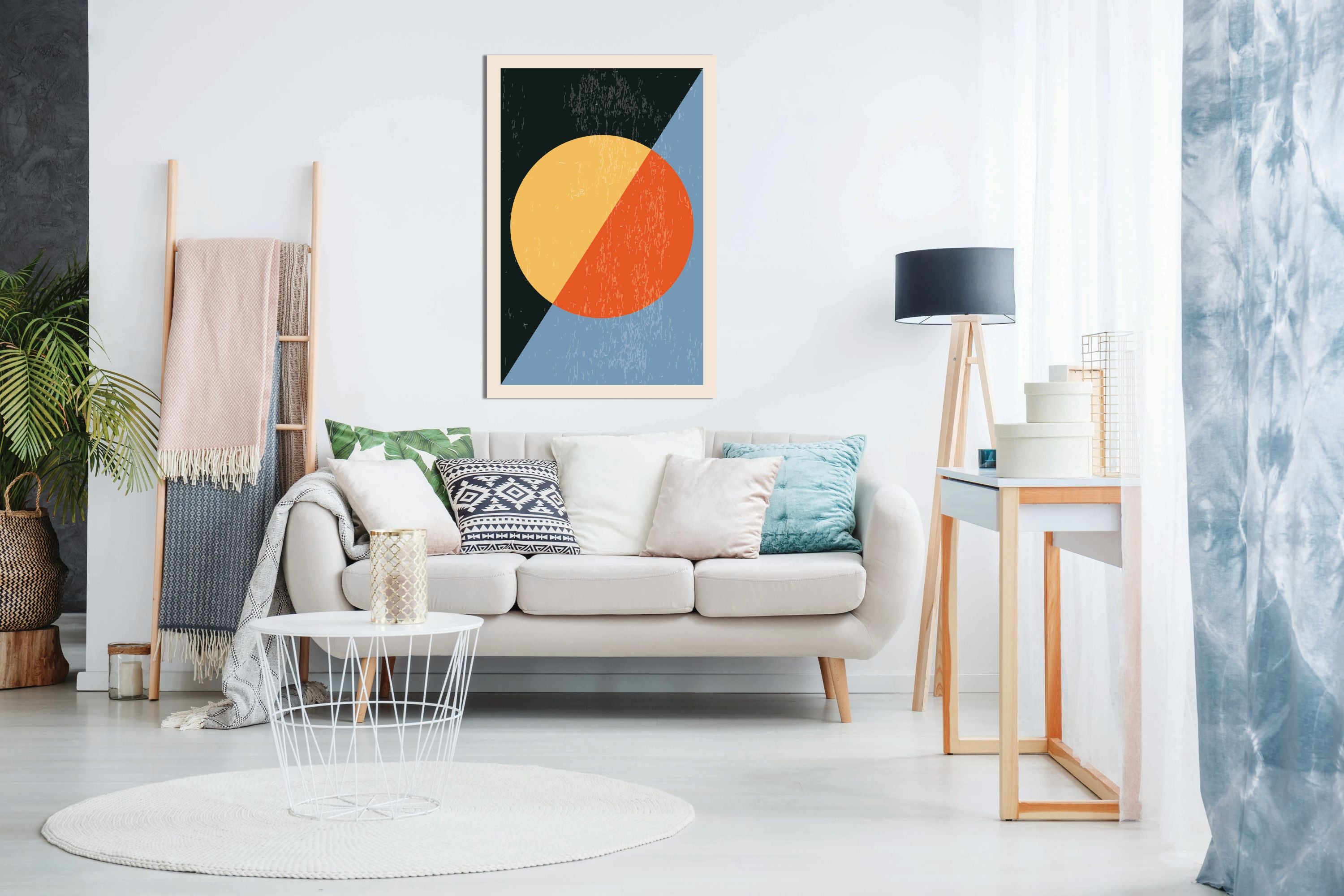 Minimal Abstract Shapes Series #18, Pictures for Home Walls, Bedroom, Living Room & Bathroom Decor