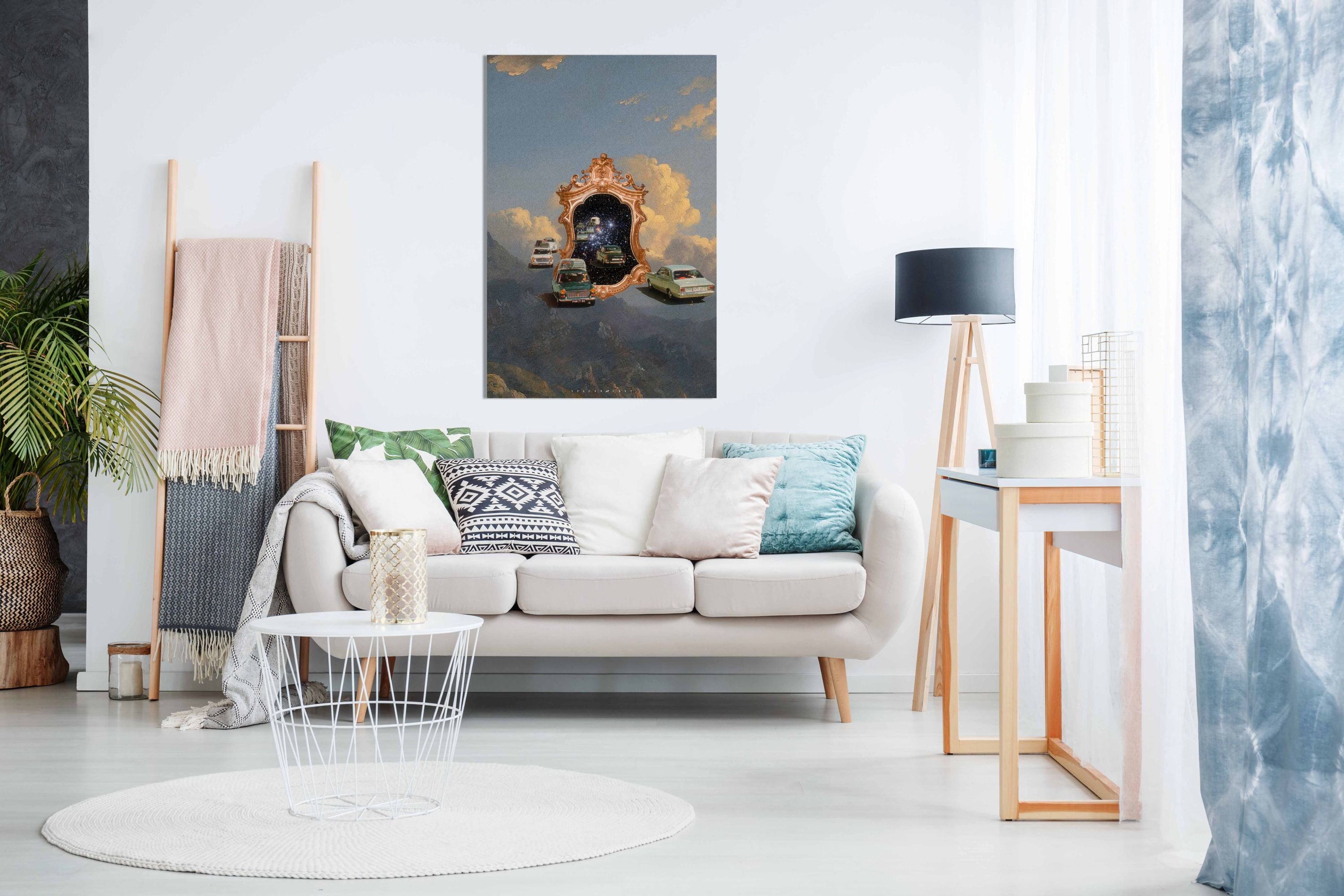 Mirror in the Sky, Pictures for Home Walls, Bedroom, Living Room & Bathroom Decor