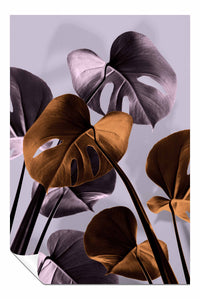 Monstera Purple 01, Pictures for Home Walls, Bedroom, Living Room & Bathroom Decor