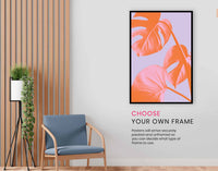 Monstera Purple 03, Pictures for Home Walls, Bedroom, Living Room & Bathroom Decor