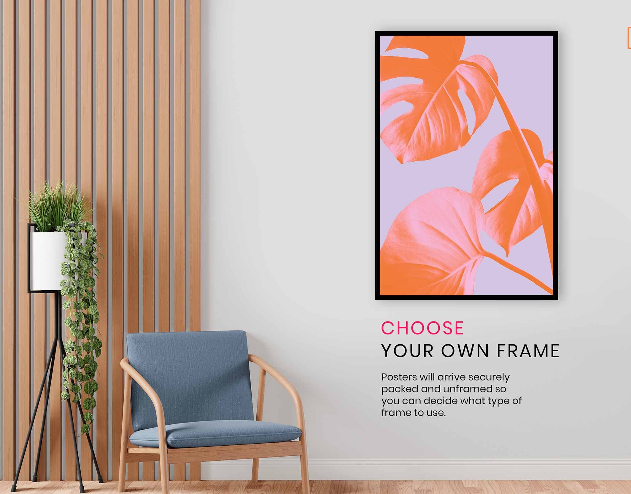 Monstera Purple 03, Pictures for Home Walls, Bedroom, Living Room & Bathroom Decor
