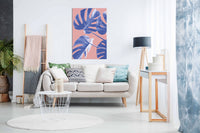 Monstera Purple 06, Pictures for Home Walls, Bedroom, Living Room & Bathroom Decor