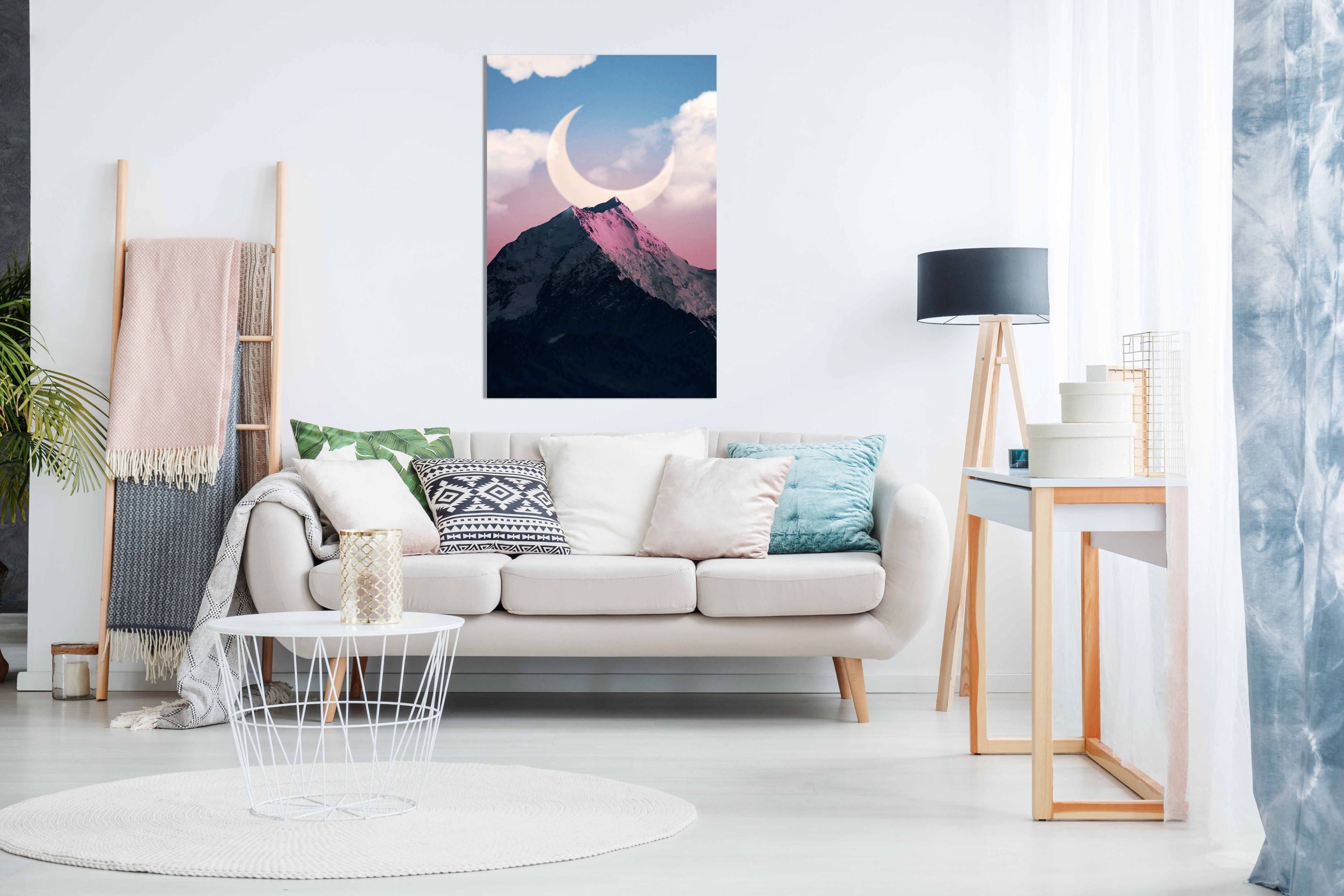 Moon Mount, Pictures for Home Walls, Bedroom, Living Room & Bathroom Decor