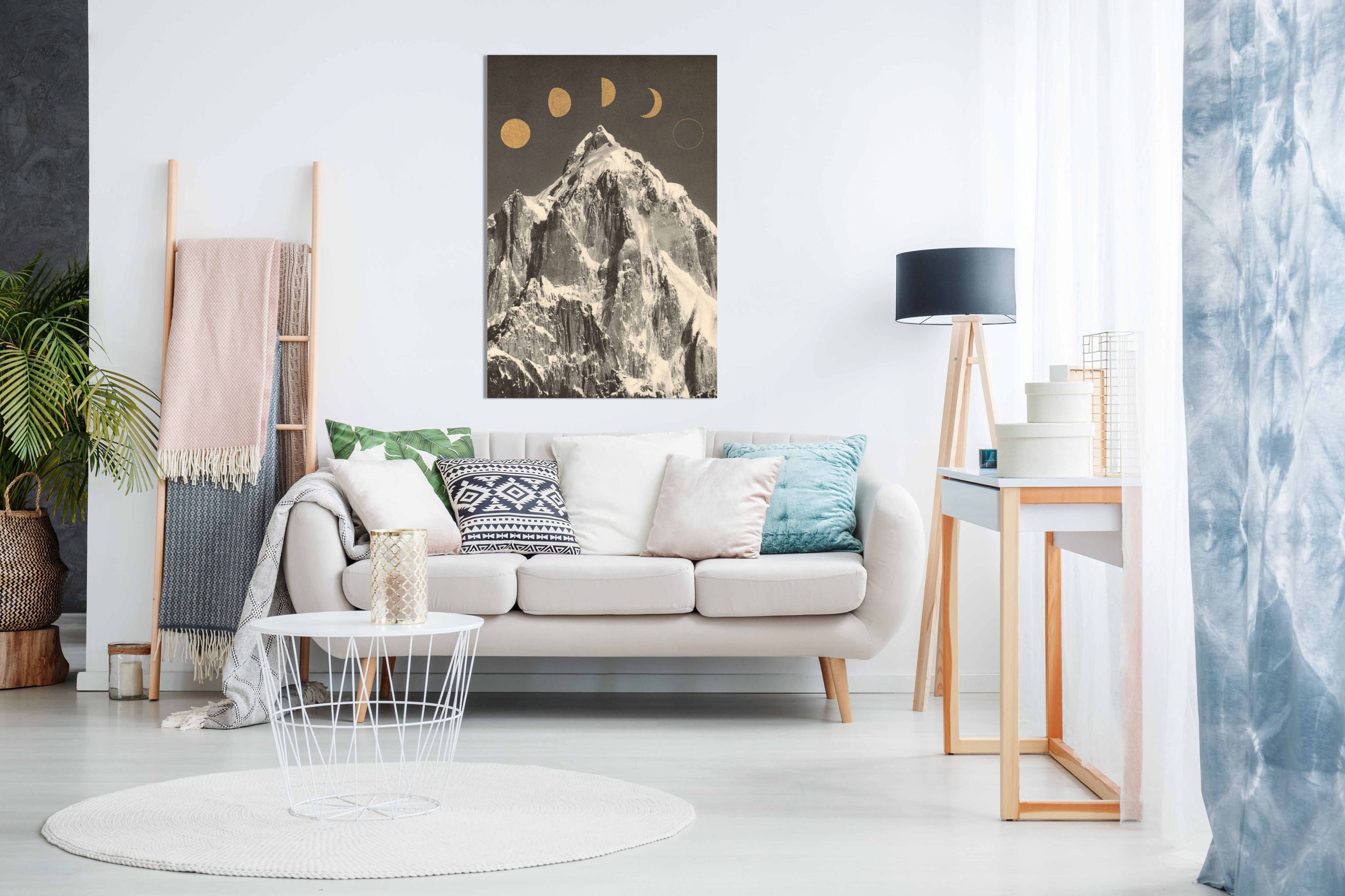 Moon Phases, Pictures for Home Walls, Bedroom, Living Room & Bathroom Decor