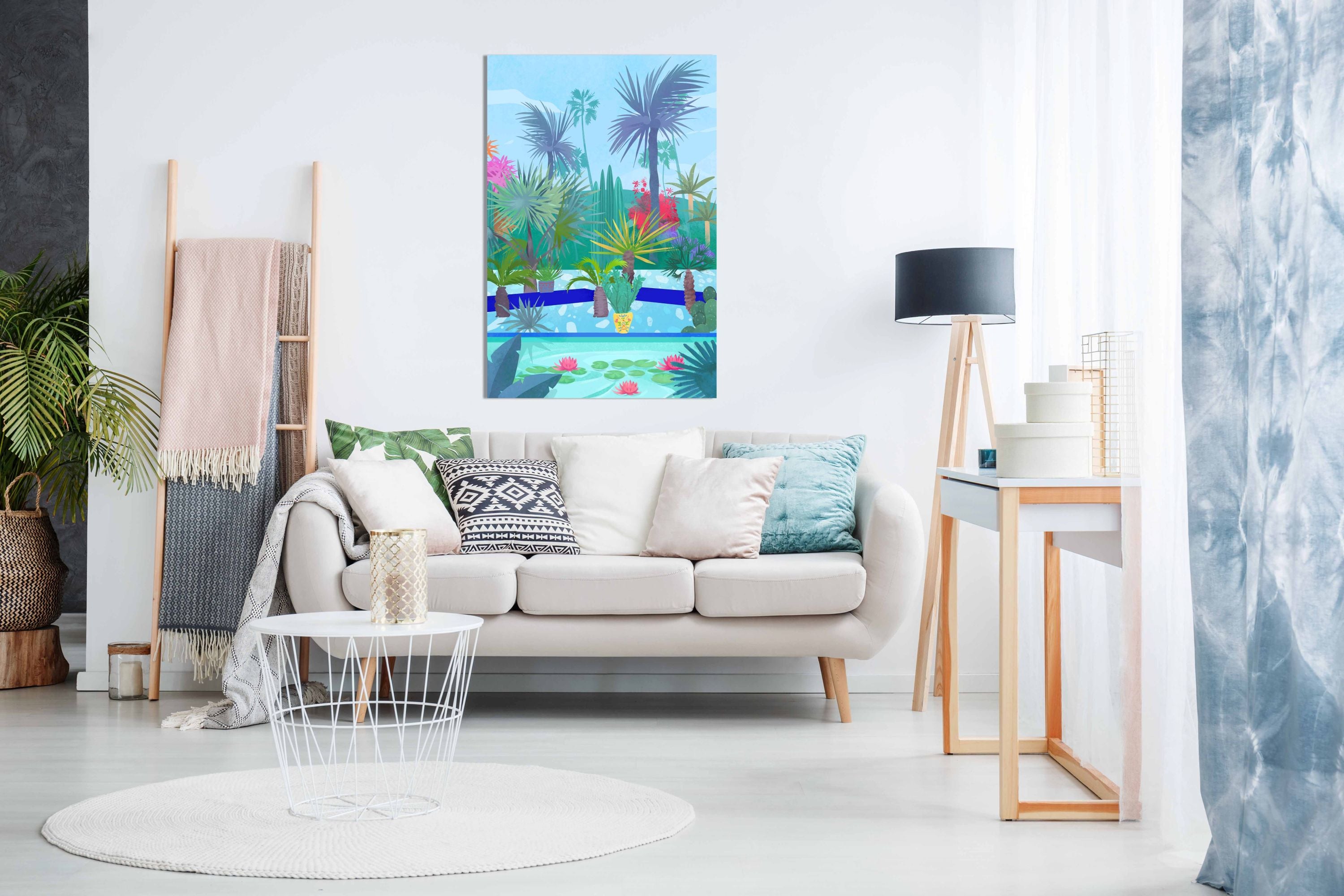 Moroccan Garden 2.0, Pictures for Home Walls, Bedroom, Living Room & Bathroom Decor