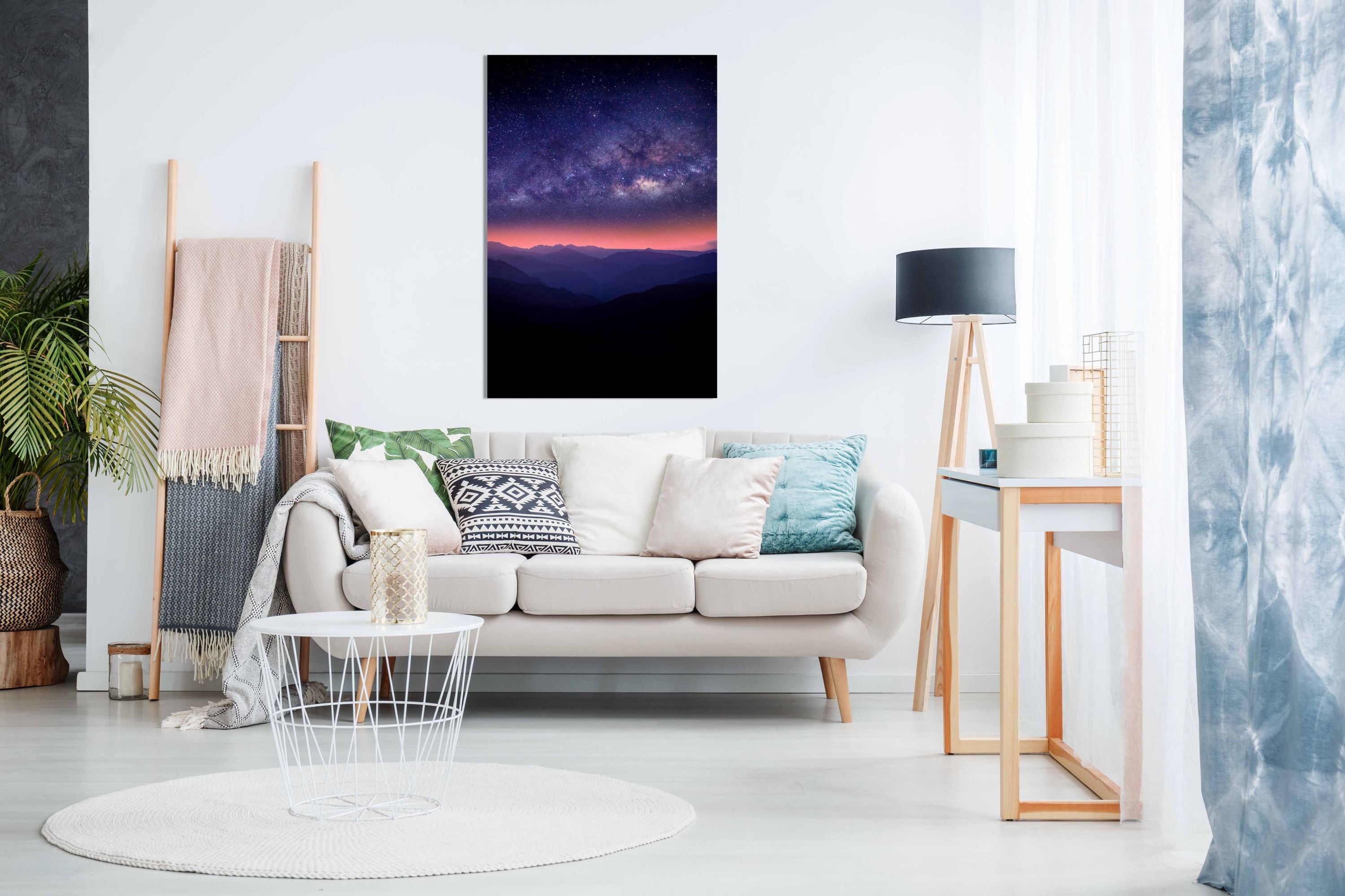 Mountains and Stars, Pictures for Home Walls, Bedroom, Living Room & Bathroom Decor