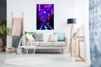 Neon Planet, Pictures for Home Walls, Bedroom, Living Room & Bathroom Decor