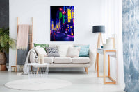 Neon Street, Pictures for Home Walls, Bedroom, Living Room & Bathroom Decor