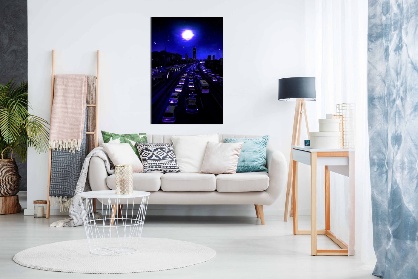Neon Traffic, Pictures for Home Walls, Bedroom, Living Room & Bathroom Decor