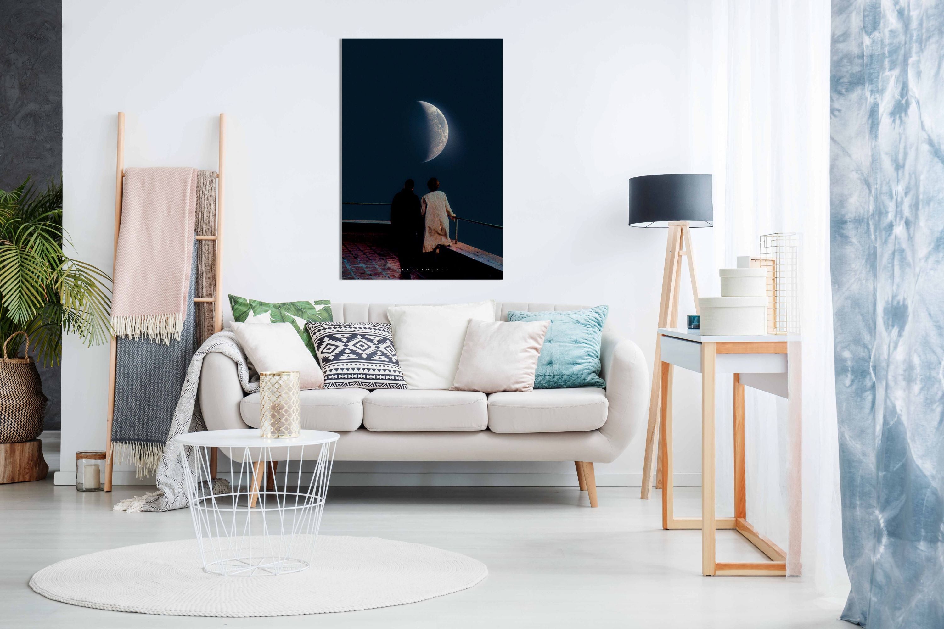 Night Time View, Pictures for Home Walls, Bedroom, Living Room & Bathroom Decor