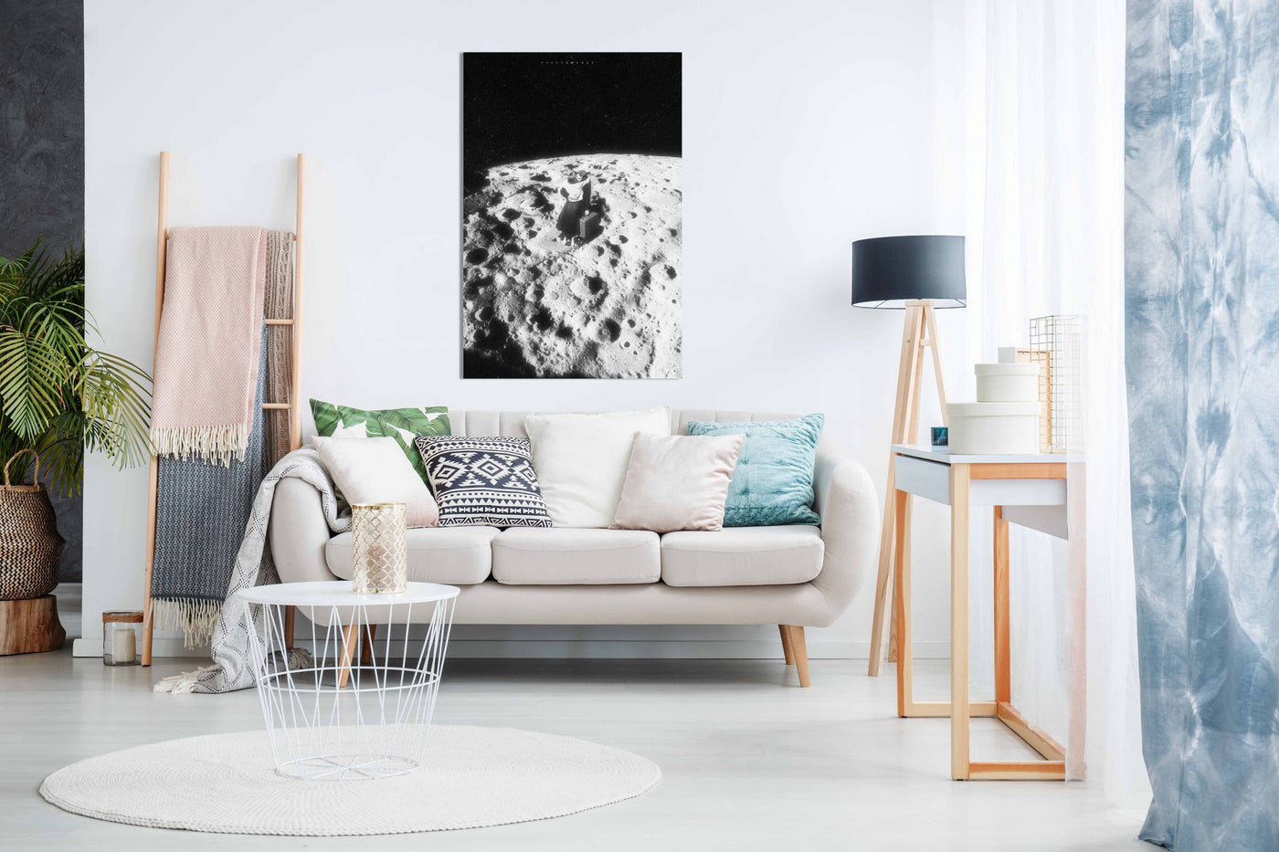 On the Moon, Pictures for Home Walls, Bedroom, Living Room & Bathroom Decor