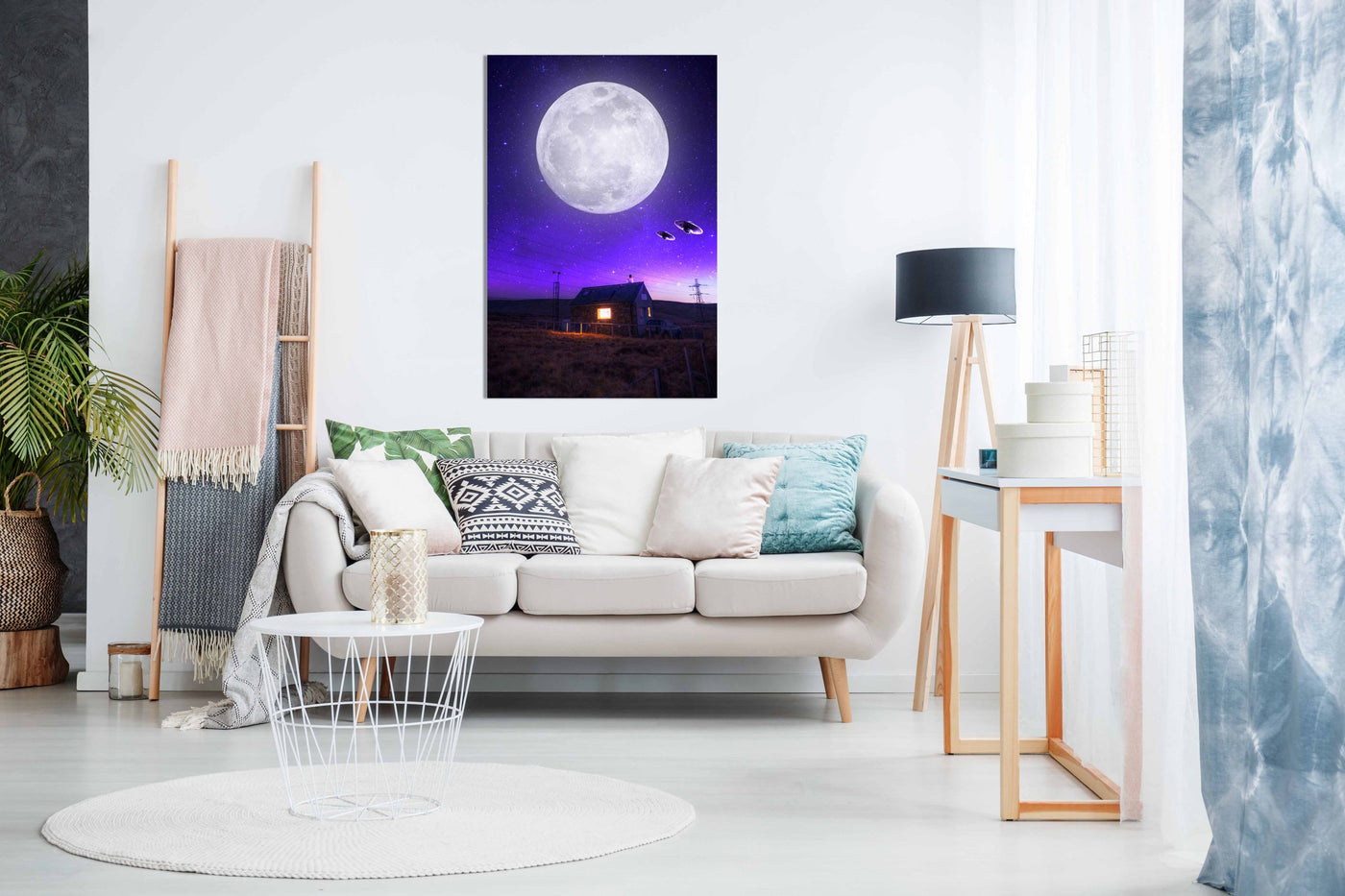 Orb of Night, Pictures for Home Walls, Bedroom, Living Room & Bathroom Decor