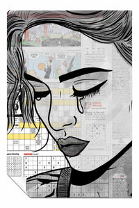 Paper Girl, Pictures for Home Walls, Bedroom, Living Room & Bathroom Decor