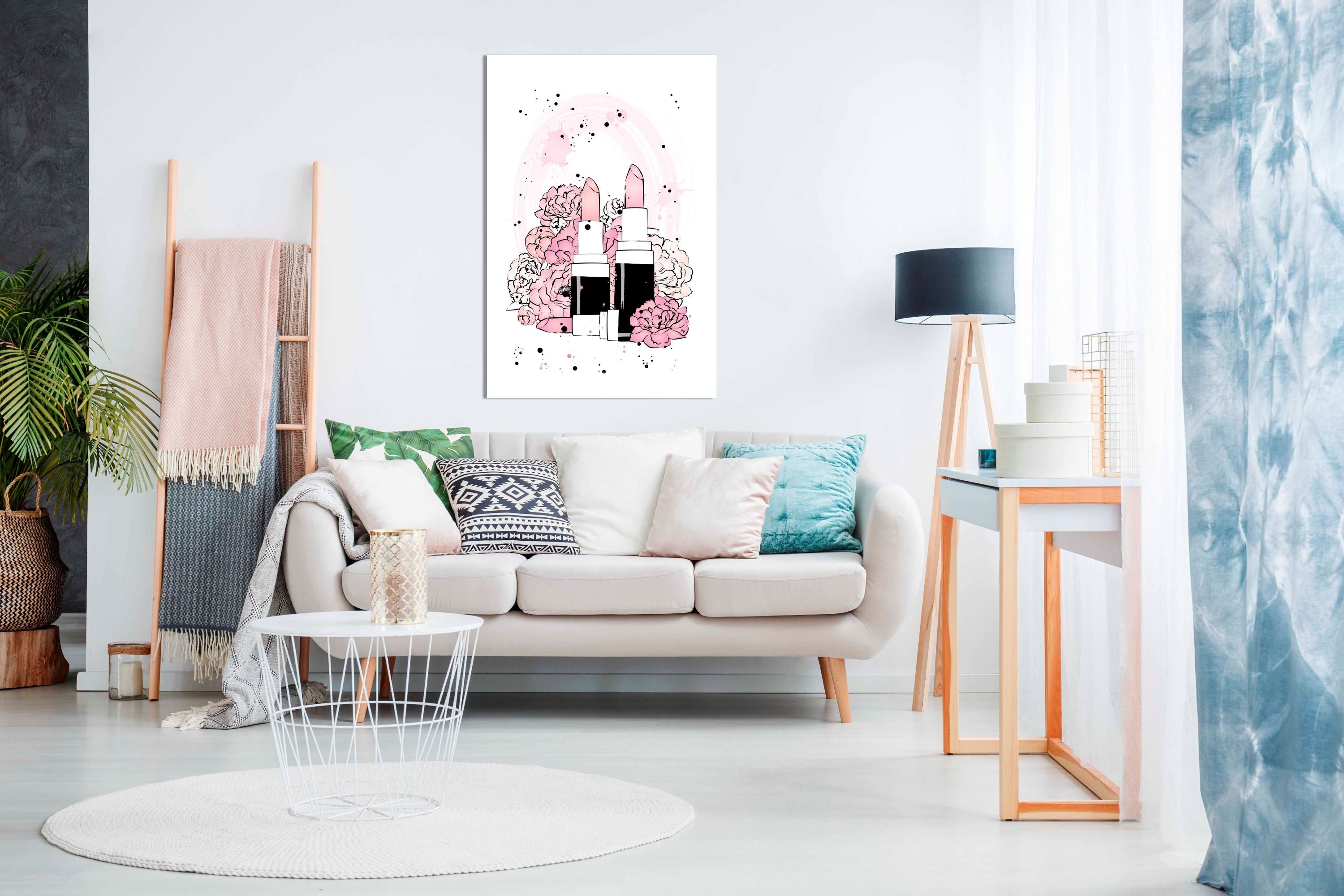 Peony Lipstick, Pictures for Home Walls, Bedroom, Living Room & Bathroom Decor