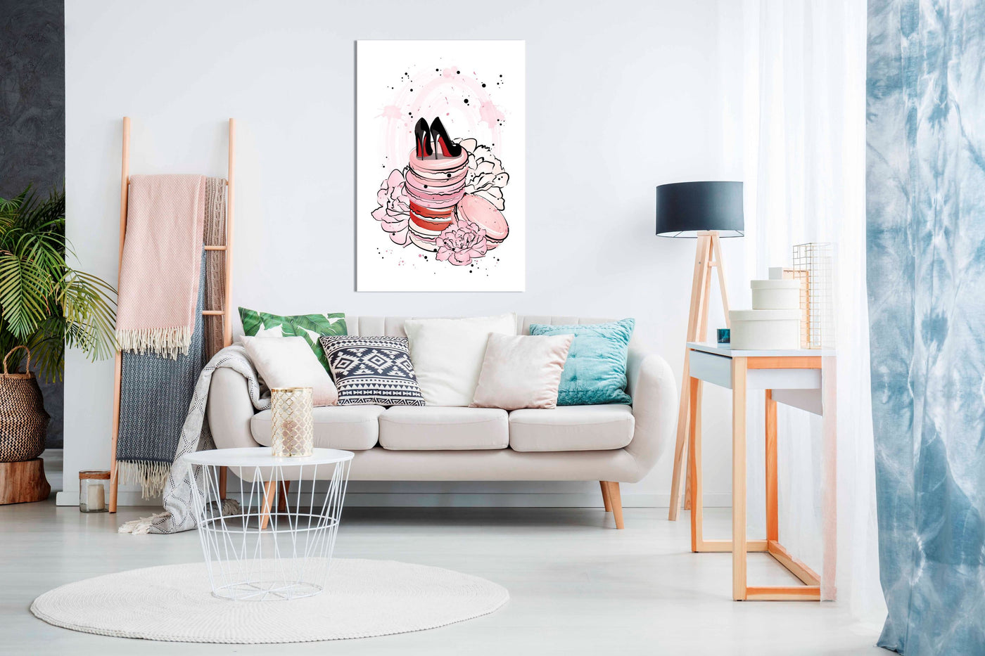 Peony Macarons, Pictures for Home Walls, Bedroom, Living Room & Bathroom Decor